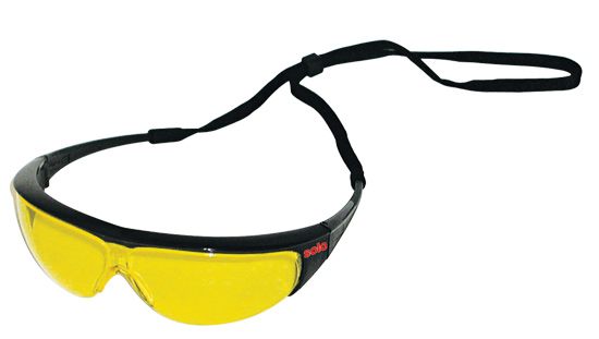 brýle ochranné, žluté